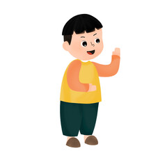 child playing with a toy