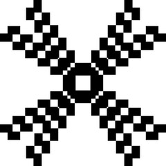 black and white boder game code puzzle pr floor pixel. 