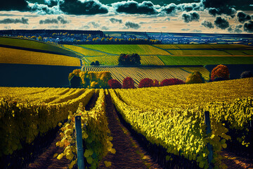 French area Champagne ardenne has vineyards in the rural Marne Valley region, south of Reims. Generative AI