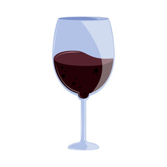 wine glass flat icon
