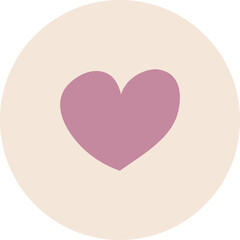 Heart beauty salon funny elegant logo icon vector