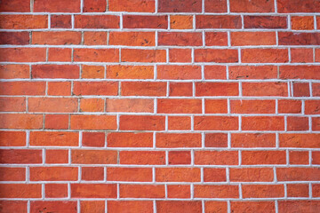 Orange brick wall background texture.