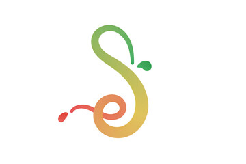 Fototapeta premium letter S colorful logo design