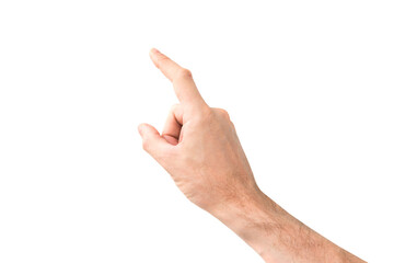 Hand touch point finger in PNG isolated on transparent background - 555899188