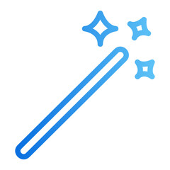 Obraz premium magic wand gradient icon