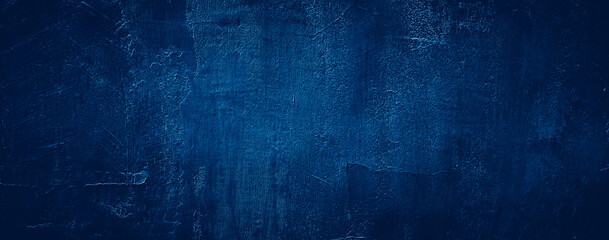Texture blue black cement concrete wall abstract background