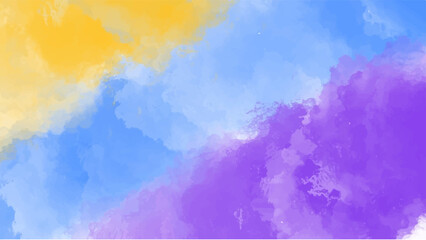 Abstract blue watercolor background for your design, watercolor background concept, vector.