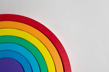 Rainbow on a white background.