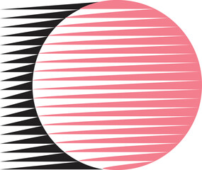 Lines in Circle Form . Spiral Vector Illustration .Technology round Logo . Design element . Abstract Geometric shape .
