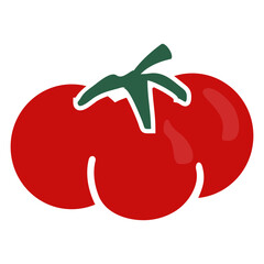 tomato on a white background