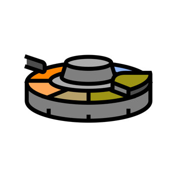 recommend clip art: copper smelter cast anodes color icon vector. copper smelter cast anodes sign. isolated symbol illustration