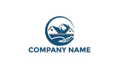 Home care logo design concept, Architecture building logo design, House logo, Home construction logo, Realty rent home logo symbol icon vector template.