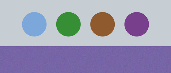 Retro Color palette with grainy purple texture