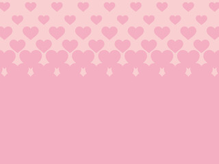 ハートの大きさのグラデーション背景（ピンク）