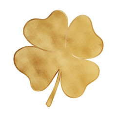 Gold Four Leaf Clover