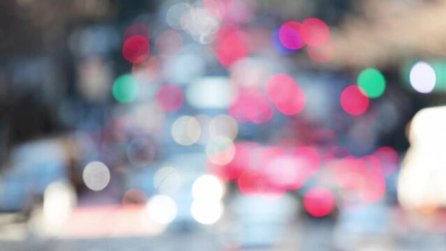 city lights abstract blurred traffic movement