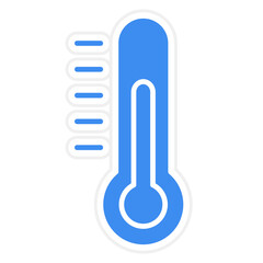 Thermometer Icon Style