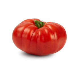 Fresh red beefsteak tomatoes isolated on a white background. Fresh vegetables.