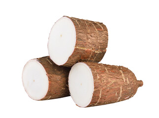 Cassava isolated on transparent png