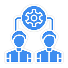 Team Work Icon Style