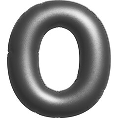 the number 0 Silver foil balloon its 50 percent gray so u can use color overlay