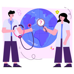 A perfect design illustration of medical checkup 