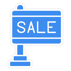 Sale Board Icon Style
