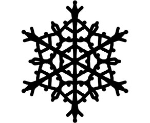 snowflake on white background