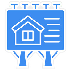 House Billboard Icon Style
