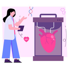 Vector design of artificial heart