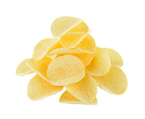 Potato chips on transparent png