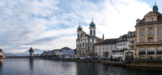 Fototapeta na wymiar old city center of Lucerne