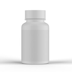 Matte Plastic Pills Bottle