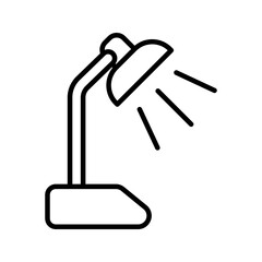 study lamp icon flat vecktor trendy popular simple