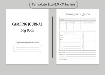 Camping Journal Log Book for Interior