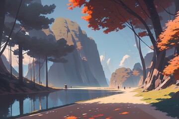 mountain landscape scenery