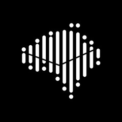 brain logo vector design, candle, abstract art in black and white colors