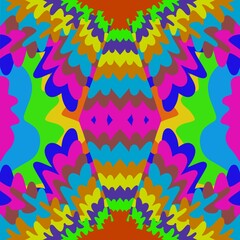 seamless pattern with colorful flowers