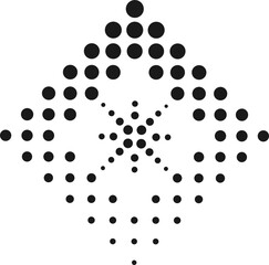 Geometric Dotted Memphis Shape Vector