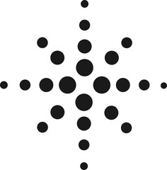 Geometric Dotted Memphis Shape Vector