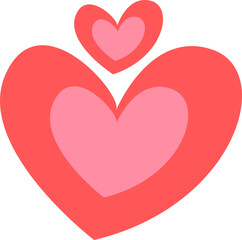 Abstract Love Heart Element Vector Design