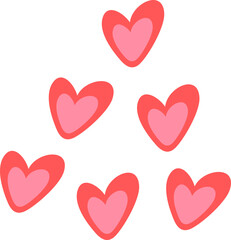 Abstract Love Heart Element Vector Design