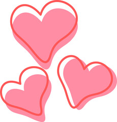 Abstract Love Heart Element Vector Design