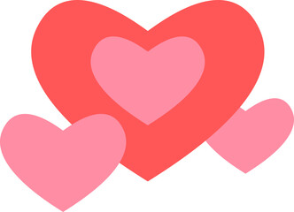 Pink Love Heart Element Object