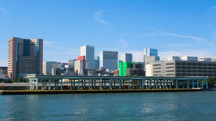 Obraz premium 東京都中央区 築地市場の跡地