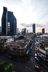 Sunset at the Sam Yan Downtown Bangkok, Thailand, 1 December 2022