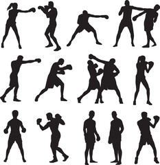 boxing silhouette