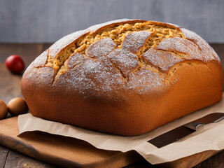 loaf of bread on wooden table, bread, food, isolated, loaf, white, bakery, baked, fresh, brown, breakfast, wheat, bun, healthy, meal, crust, baguette, pastry, flour, roll, whole, tasty, long, nobody, 