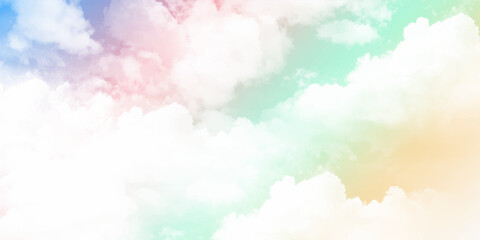soft cloud background with a pastel multicolored gradient