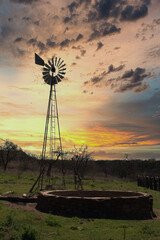 Windmill Sunset